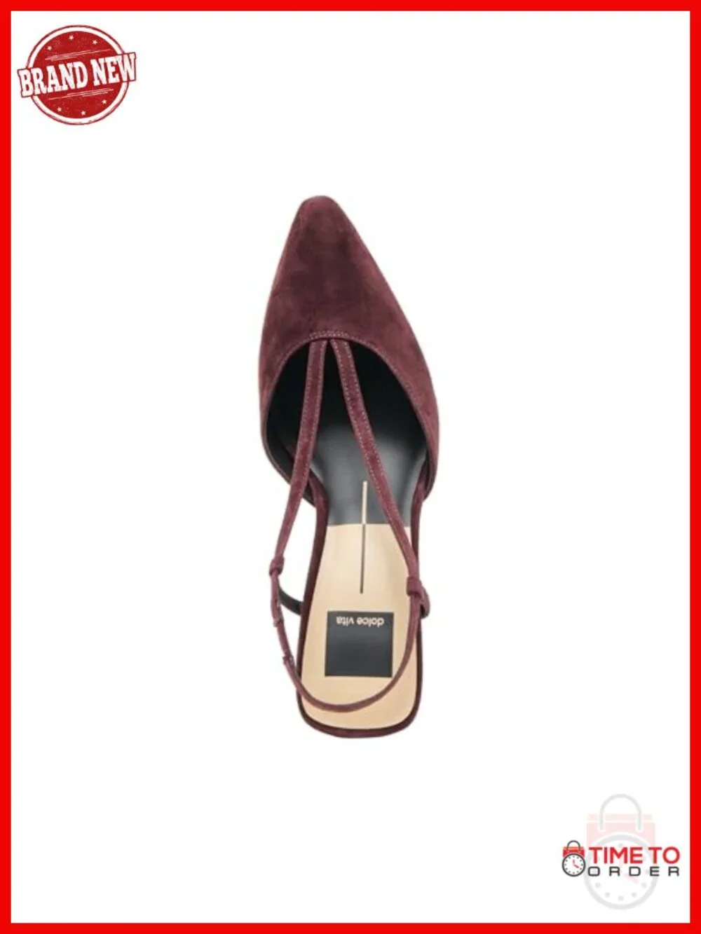 Pointed Toe Stiletto Heel Slingback Pump with Architectural Heel